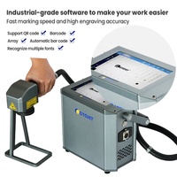 Mini tragbare Markierung laser maschine 30w Metall Typenschild Hunde marke Faser Laser beschriftung maschine 20w