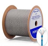 Cable Ethernet Cat5e SFTP de 305m, Cobre Desnudo 24AWG, Cable de Red LAN Blindado Anti-Interferencia, Transmisión Gigabit Estable