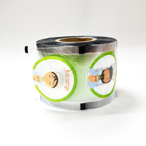 Plastic Customized Bubble Tea Cup Sealing Film Heat Sealing Food Packaging Roll Film For Bubble Tea Plastic Cup