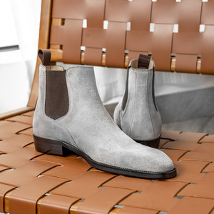 Customized casual comfortable <b>flat</b> heel <b>pointed</b>-<b>toe</b> business formal men's leather shoes - Product Image 1