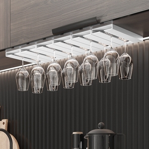 Pas de perceuse support d'armoire de <span class=keywords><strong>cuisine</strong></span> multi-fonction suspendu verres à pied tasse organisateur <span class=keywords><strong>étagère</strong></span> <span class=keywords><strong>verre</strong></span> à vin support <span class=keywords><strong>pour</strong></span> la maison Bar Restaurant - Product Image 2