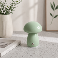 Lampe de table sans fil moderne en forme de champignon, lampe de nuit LED rechargeable, commande tactile, charge de type C, mini lampe portable pour hôtel, café