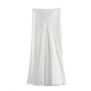 New <strong>Hot</strong> Women's Satin Texture High Waist Bustier Skirt - Product Image 3