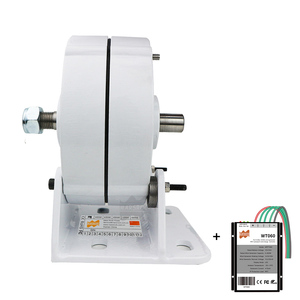 เครื่องกำเนิดไฟฟ้าแม่เหล็กถาวร 100W (12V/24V) กังหันลมแนวตั้ง 600 รอบต่อนาที PMG เครื่องกำเนิดไฟฟ้าพลังงานลมขนาดเล็ก W767 - Product Image 2