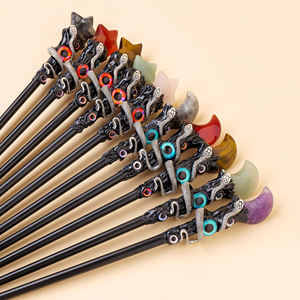 Commercio all'ingrosso di cristallo naturale pentagonale stella scettro di luna creativo diavolo occhio del diavolo di oggetti di scena e ornamenti - Product Image 4