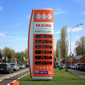 Letreros Digitales de Acero Inoxidable, Letreros LED para Exteriores, Letreros para Gasolineras, Letreros LED para Publicidad de Precios de Gasolina - Product Image 5
