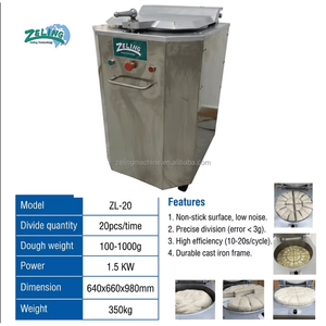 Precio de Fábrica, Máquina Divisora de Masa Hidráulica de 20 Divisiones, Cortadora Automática de Bolas de Masa de Acero Inoxidable para Panadería - Product Image 1