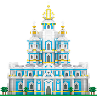 LZ8042 3737pcs Smolny Church Modular House Sets European Architecture Blocks for Children's Play Model Toy