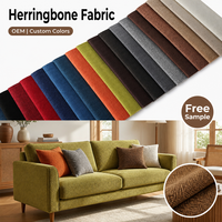 Tissus de canapé de luxe en provenance de Chine, aspect lin, tissé, 100% polyester, durable, respirant, tissu de canapé pas cher pour canapés et meubles