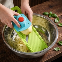 Handmatige groentesnijder 3,0 mm julienne-snijder met veiligheidsbescherming PP plastic vaatwasserbestendig aardappel ui snijder keukenhulpje