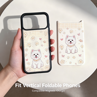 Étui de téléphone magnétique double détachable et deux-en-un, transparent mat, personnalisable, pour modèles iPhone