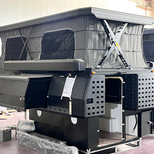 Camper mobile <span class=keywords><strong>pour</strong></span> pick-up, fabriqué en Chine, <span class=keywords><strong>pour</strong></span> le camping en plein air, tout-terrain, en aluminium léger, caravane de voyage - Product Image 1