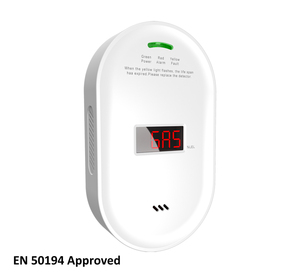 إنذار تسرب الغاز المعتمد الأوروبي EN50194 متصل بالواي فاي مع مادة ABS للصمام اللولبي - Product Image 1