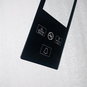 <span class=keywords><strong>Taglio</strong></span> di abitudine sottile corning gorilla glass di seta stampa dello schermo di <span class=keywords><strong>vetro</strong></span> per la struttura hotel interruttore di tocco - Product Image 2