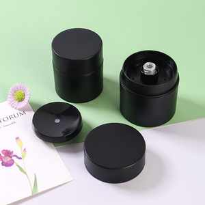 30ml 50ml đôi tường không có không khí bơm Jar Matt Đen chăm sóc cá nhân nhựa không có không khí chai bơm lại mỹ phẩm không có không khí bơm Jar - Product Image 4