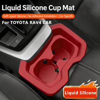 Geeignet für TOYOTA RAV4 Auto-Silikonmatte Auto-Innenausstattung Zubehör Silikonmatte für Getränkehalter Innenausstattungs-Upgrade