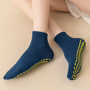 High Quality Women's Non-slip Cotton Grip Yoga <b>Socks</b> Wholesale Ladies Medium Tube Solid Sports <b>Socks</b> - Product Image 4