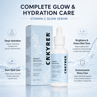 Sérum pour la peau à la vitamine C, acide ascorbique, niacinamide, acide hyaluronique, vitamine E, formule antioxydante pour le soin du visage