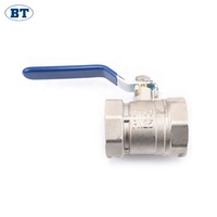 Vanne à boisseau sphérique en laiton forgé BOTE, économique, légère, à diamètre réduit, PN16, pour le contrôle de l'eau et du gaz