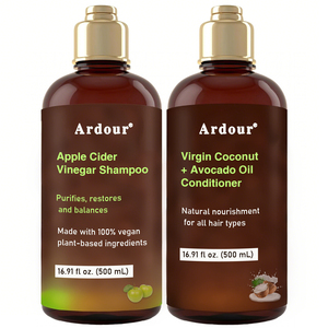Shampooing et après-shampoing hydratants à l'huile d'argan bio du Maroc pour cheveux bouclés, fabriqués en usine, pour cheveux africains - Product Image 2