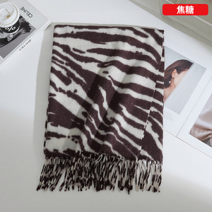 2025 ngựa vằn mô hình Khăn thời trang mùa đông đa năng cổ Bảo vệ khăn dày chống lạnh ấm chăn khăn choàng - Product Image 3