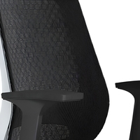 Chaise de bureau ergonomique en maille, réglable en hauteur, pivotante, avec accoudoirs et fonction d'inclinaison pour espaces de travail