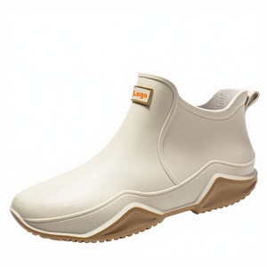 Botas de Lluvia de Tobillo Unisex Personalizadas de PVC de Alta Calidad, Ligeras, Antideslizantes e Impermeables para Verano/Invierno - Product Image 3