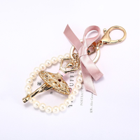 Porte-clés de luxe danseuse de ballet, breloque de sac ballerine en strass, porte-clés en métal cristal, cadeau mode pour filles, porte-clés danse ballet