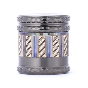 WOWO TECH Spice Herb Grinder with Diamond 60mm Big Grinder Rubber Material Special