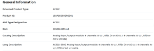 MS- AC522 1SAP250500R0001 โมดูลอินพุตเอาต์พุตแบบอะนาล็อกที่กำหนดค่าได้ ซีรีส์ AC500 8AI/AO ของแท้ แบรนด์ใหม่ มีสินค้าในสต็อก - Product Image 4