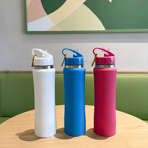 Cross-Border New Stainless Steel Suction Cup Portable Outdoor <b>Large</b> Capacity Thermos Cup with Small Waist Vacuum Bottle - Product Image 3