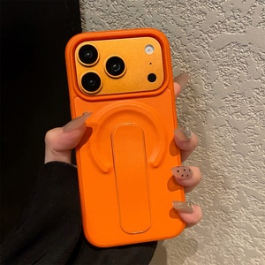 เคสโทรศัพท์มือถือหนัง PU แบบแม่เหล็กสำหรับ iPhone 17 16 15 14 13 Pro Max พร้อมสายคล้องและขาตั้งแบบดึงออกได้ ป้องกันการกระแทก - Product Image 3