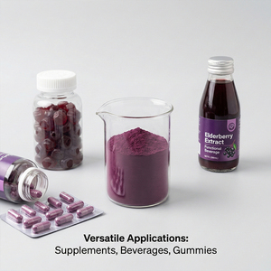 Bubuk Ekstrak Elderberry Kelas Makanan Kesehatan Premium Mengandung 25% Antosianin untuk Meningkatkan Imunitas dan Manfaat Antioksidan - Product Image 5