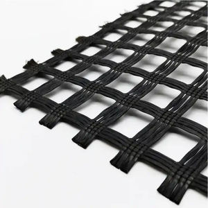 <span class=keywords><strong>Geogrid</strong></span> Fabriek Geotextiel 200G Compositted Glasvezel <span class=keywords><strong>Geogrid</strong></span> 100kn Voor Wegversterking - Product Image 1