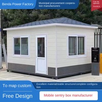 Maison en conteneur en acier Benda, parking extérieur mobile, design moderne durable, rectangle, garantie de 2 ans, GAT-GT41 #   Usine