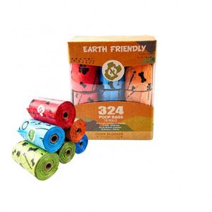 Juicepet Outdoor Manufacturer 324 Count Colorful Earth Friendly Pet Poop Bag Biodegradable <b>Compostable</b> Pet Dog Poop Bag - Product Image 1
