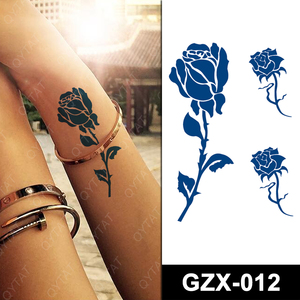 100% בטוח להימשך חצי חודש גוף אמנות נשים גברים מים העברת חצי קבוע זמני מיץ קעקוע - Product Image 5