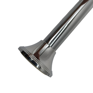 Direct Sale Ultra-minimalist Metal Shower <strong>Curtain</strong> <strong>Pole</strong> Adjustable Shower <strong>Curtain</strong> Rod High <strong>End</strong> Design for Bathroom - Product Image 1