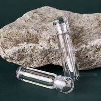En stock, pas de MOQ, flacon distributeur d'huile à lèvres transparent à paroi épaisse de 3 ml, tube vide pour gloss à lèvres, emballage pour rouge à lèvres