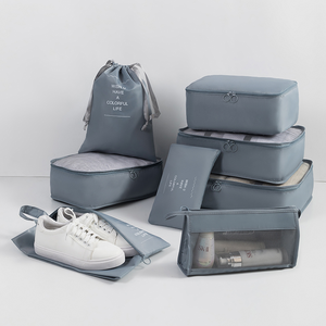 8 Sets Cosmetic Travel Organizer Personalized <b>Bags</b> Toiletries Pouch Luggage <b>Storage</b> Compression Compressible Packing Cubes Set - Product Image 5