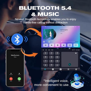 Nunoo T100 reproductor Android <span class=keywords><strong>para</strong></span> <span class=keywords><strong>coche</strong></span> pantalla IPS Carplay WIFI navegación GPS sistema Multimedia 9 10 pulgadas Universal 2DIN <span class=keywords><strong>coche</strong></span> Radio Estéreo - Product Image 2