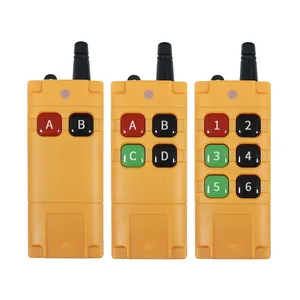 9V 6-Key alta potência Industrial Universal longo alcance antena fixa aprendizagem código RF controle remoto sem fio