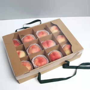 Custom Cardboard Banana Carton Box Price For Fruit And Vegetable Fruit/Vegetable carton With Clear Window packing Box