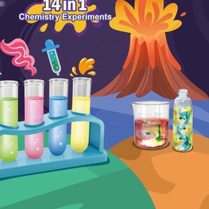 Tự Làm Trẻ Em Thí Nghiệm Khoa Học Kit Thiết Lập Trẻ Em Của Thí Nghiệm Mô Phỏng Trò Chơi 14 Trong 1 Thí Nghiệm Khoa Học Kit Cho Trẻ Em Gốc - Product Image 3