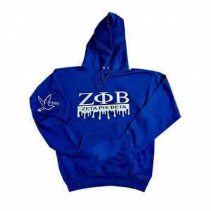 Sudadera con Capucha Personalizada de Zeta Phi Beta, de Algodón y Forro Polar para Invierno, con Logotipo Bordado en la Parte Delantera, Prenda Griega de Alta Calidad para Mujer - Product Image 1
