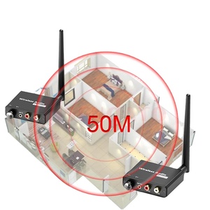Adaptador de Música Inalámbrico Digital Wifi 2.4G, Transmisor y Receptor de Audio de 50M con Entrada AUX R/L de 3.5mm para <span class=keywords><strong>TV</strong></span> Box, Altavoces y Barras de <span class=keywords><strong>Sonido</strong></span> - Product Image 5
