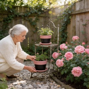 กระถางต้นไม้เซรามิกเคลือบเงาสำหรับตกแต่งบ้านและสวน ยี่ห้อ Shandong ผลิตภัณฑ์รักษ์โลก ทนทาน พร้อมขาตั้ง ขายส่ง งานฝีมือ - Product Image 6
