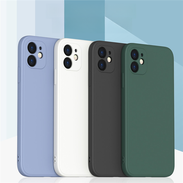 Matte Color Soft TPU Silicone Phone Cover for iPhone 16 Pro Max 15 14 Plus 17 Air Shockproof Case for iPhone 15 Plus 17 Air