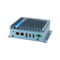 PC Industri Embedded Tanpa Kipas OEM Core J6412 I3 I5 Generasi ke-4/7/8/12 dengan Kartu SIM 3G/4G LTE, Komunikasi RJ45, dan RS232