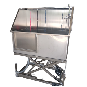 Pet Spa duş için küvet büyük köpek bakım küvet paslanmaz çelik gümüş sürdürülebilir 1 takım banyo ürünleri - Product Image 1